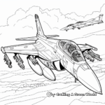 Heroic Fighter Jet Coloring Pages for Veterans Day 1