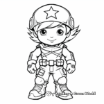 Heroic Soldier Coloring Pages 2