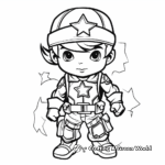 Heroic Soldier Coloring Pages 3