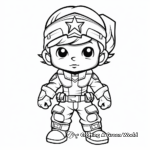 Heroic Soldier Coloring Pages 4