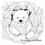 Hibernating Bear Coloring Pages 3