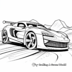 High-Speed Sport Car Coloring Pages 2