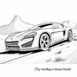 High-Speed Sport Car Coloring Pages 3