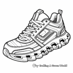 High Tech Running Shoe Coloring Pages 2