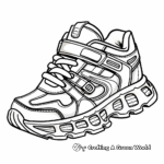 High Tech Running Shoe Coloring Pages 3