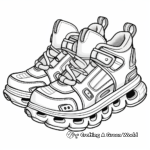 High Tech Running Shoe Coloring Pages 4