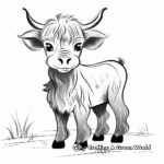 Highland Cow Coloring Pages for All Ages 4