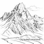 Himalayan Mountain Range Coloring Pages 1