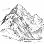 Himalayan Mountain Range Coloring Pages 3