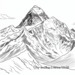 Himalayan Mountain Range Coloring Pages 4