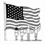 Historic 13 Colonies Flag Coloring Pages 1