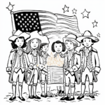 Historic Declaration of Independence Coloring Pages 1