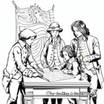 Historic Declaration of Independence Coloring Pages 3