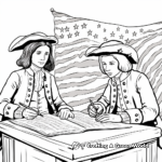 Historic Declaration of Independence Coloring Pages 4