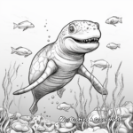 Historic Marine Dinosaurs Coloring Pages 2