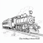 Historic Steam Train Coloring Pages 1