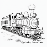 Historic Steam Train Coloring Pages 4