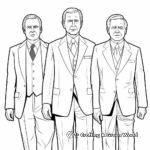 Historic USA Presidents Coloring Pages 1