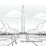 Historic Washington Monument Coloring Pages 2