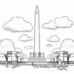 Historic Washington Monument Coloring Pages 4