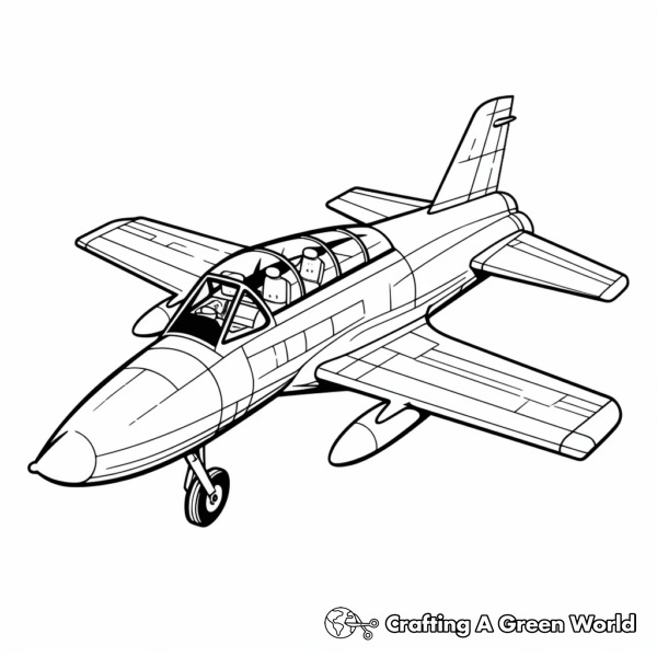 Fighter Jet Coloring Pages - Free &amp; Printable!