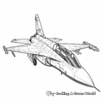 Historic WW2 Fighter Jet Coloring Sheets 2