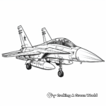 Historic WW2 Fighter Jet Coloring Sheets 4