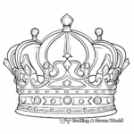 Historical Crown Designs Coloring Sheets 4