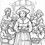 Historical Pilgrim's Life Coloring Pages 4