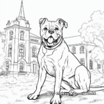 Historical University of Georgia Bulldog Coloring Pages 2