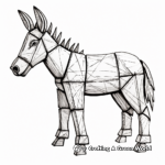 Historical Wooden Toy Donkey Coloring Pages 4