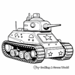 Historical World War II Tank Coloring Pages 1