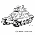Historical World War II Tank Coloring Pages 2