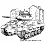 Historical World War II Tank Coloring Pages 3