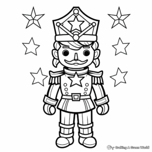 Holiday-Themed Nutcracker Coloring Pages 2