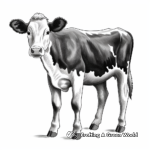 Holstein Breed Cow Coloring Pages 3