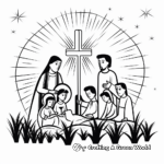 Holy Week and Palm Sunday Coloring Pages 1