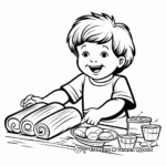 Home-Baked French Baguette Coloring Pages 1