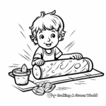 Home-Baked French Baguette Coloring Pages 2