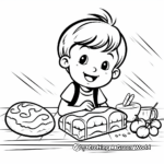 Home-Baked French Baguette Coloring Pages 3