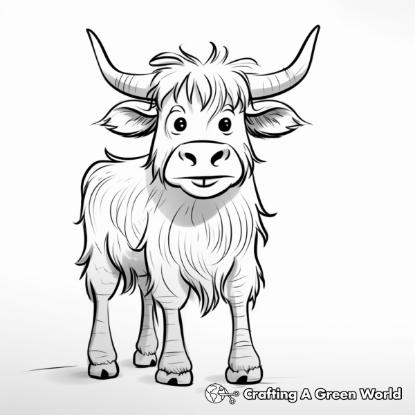Highland Cow Coloring Pages - Free &amp; Printable!