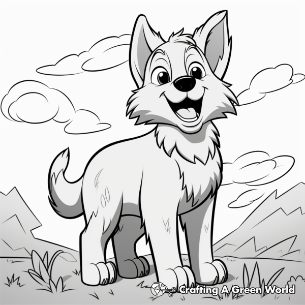 Wolf Pup Coloring Pages - Free &amp; Printable!