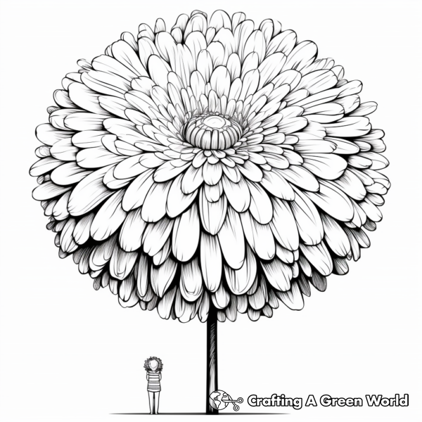 Big Flower Coloring Pages - Free &amp; Printable!