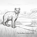 Hyenas in the Savanna: Nature-Scene Coloring Pages 2
