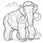 Ice Age Woolly Mammoth Coloring Pages 1