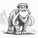 Ice Age Woolly Mammoth Coloring Pages 4