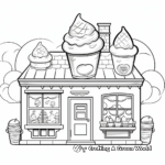 Ice Cream Shop Coloring Pages 2