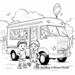 Ice Cream Truck at Field Day Coloring Pages 3
