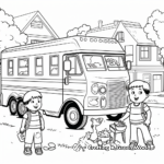 Ice Cream Truck at Field Day Coloring Pages 4