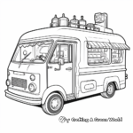 Ice Cream Truck with Selection Display Coloring Pages 1